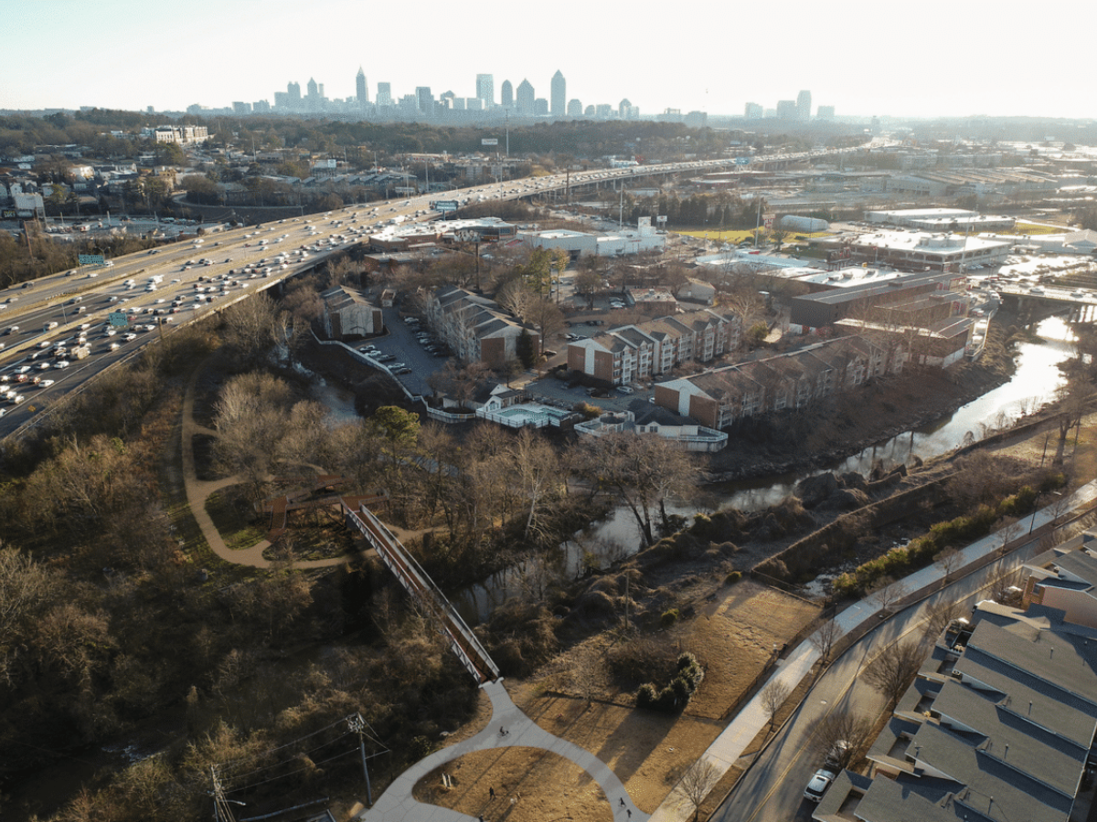 Massive pedestrian bridge, a future BeltLine link, set to open